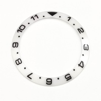 Horlogeaccessoires 38 mm GMT keramische bezel met afgeschuinde randcijfers voor Yacht-Master 40M horlogekasten gemaakt in China