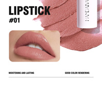 Baume à lèvres hydratant aromatisé aux fruits à la vitamine C et rouge à lèvres mat deux-en-un, design sandwich, longue tenue, waterproof, 8 couleurs Han