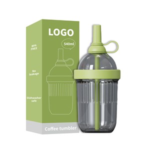 Wholesale Plastic Tritan 540ml <strong>Nespresso</strong> <strong>Iced</strong> <strong>Coffee</strong> <strong>Cup</strong> Tumbler - Product Image 3