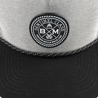 BSCI Custom 5 pannello in gomma PVC Logo cappellino da Baseball di alta qualità impermeabile cappello traforato prestazioni Dot due tono Golf cappello