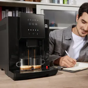 Toptan profesyonel ev akıllı tam otomatik sıcak süt su buharı latte cappuccino uzun kahve espresso kahve makinesi