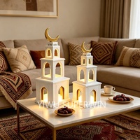 Superwin 2027 NOUVEAU - Lumières du Ramadan - Ornement Ramadan Kareem pour la table de la maison - Décorations du Ramadan 2026