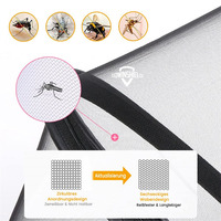 Support 3D et fermeture à glissière bidirectionnelle moustiquaire respirante moustiquaire résistante à la déchirure Protection universelle contre les insectes pour poussettes