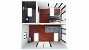 <span class=keywords><strong>Casa</strong></span> modular de alta calidad de 20 pies y 40 pies para tienda escolar, almacén de inodoro, taller plegable al aire libre, Panel sándwich, contenedor de acero - Product Image 6