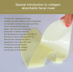 Masker kolagen <span class=keywords><strong>Bio</strong></span> Logo kustom masker tidur semalam Hydrating Masker lembaran emas 24K - Product Image 3