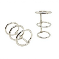 YIWANG, anillos de carpeta de hojas sueltas de 1 pulgada y 3 anillos de plata personalizados para calendario