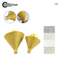 Outil de chanfreinage diamanté brasé M10 et M14 pour carrelage céramique et marbre, fraise à chanfreiner, embout de meulage pour meuleuse d'angle, outils de meulage