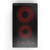 Appareil de cuisine intelligent 220V 3000W Cuisinière en céramique de qualité supérieure Cuisinière électrique infrarouge à double zone
