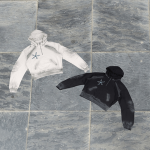 Sudadera con Capucha Extra Grande con Estampado Personalizado para Hombre - Sudadera Informal con Logotipo Personalizado en Blanco y Negro - Product Image 2