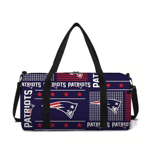 Sac de sport et de loisirs personnalisé New England Patriots en polyester écologique pour activités de plein air et fitness, idéal pour les voyages de week-end - Promotion à prix réduit - Product Image 1