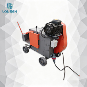 Machine à couper les barres d'armature en acier fileté de 6 à 32 mm, grade 3, avec moteur électrique et engrenage, 380 V, 4 kW, poids de 585 kg, pour chantier de construction - Product Image 3