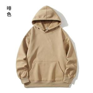 เสื้อฮู้ดผู้ชาย ผ้าฝ้ายฟลีซ 100% 300gsm ทรงปกติ สีพื้น สวมใส่สบายๆ สำหรับฤดูใบไม้ร่วง มีลายพิมพ์ตามสั่ง - Product Image 6