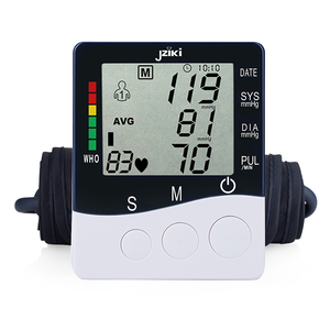 Tensiomètre médical à affichage numérique, <span class=keywords><strong>90</strong></span> groupes de mémoire, électronique LCD, moniteur de tension artérielle continu, en plastique - Product Image 4