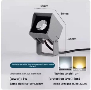 Nhỏ ngoài trời <span class=keywords><strong>Led</strong></span> Đèn Pha không thấm nước IP65 nhôm Rubik của Cube phong cách Spotlight cho cây cảnh quan tầng Bên ngoài Vòng vuông - Product Image 6