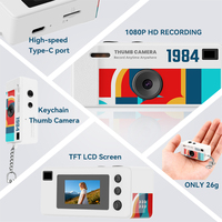 Petit appareil photo numérique vintage style Y2K, gadget amusant, mini caméra rétro sans Wi-Fi pour les cadeaux d'enfants