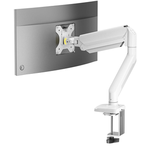 Monitor tunggal aluminium Premium lengan artikulasi gerakan penuh dudukan untuk layar 13-32 inci tinggi putar miring dapat diatur - Product Image 3