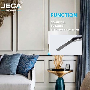 Kim loại tường Sticker gương thép không gỉ phẳng kim loại trang trí tường gạch cạnh TRIM Strip cho phòng khách trang trí - Product Image 3
