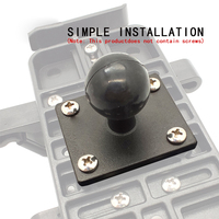 Adaptateur de base carrée N Star pour fixation de plaque de motif de trou AMPS, autres accessoires de moto pour montage Ram