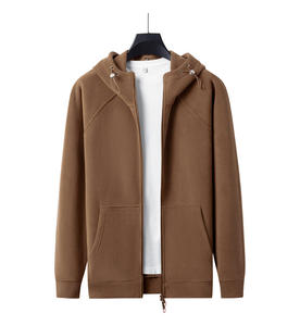 Felpa con Cappuccio e Zip a Collo Semi-Alto di <span class=keywords><strong>Marca</strong></span> Americana, Modello Oversize Unisex per Autunno e Inverno - Product Image 4