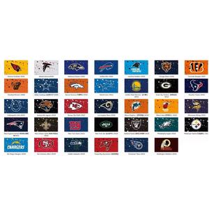 NFL 3X5 Flags <span class=keywords><strong>San</strong></span> Francisco 49ers กำหนดรูปแบบที่กำหนดเองความคงตัวของสีสูง3X5 FT NFL ทีมคู่โลโก้แนวตั้งธงทุกทีม - Product Image 3