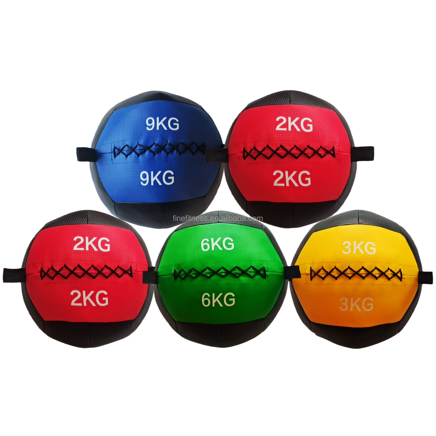 Gym Sports Squash Soft Medicine Balls Are Brightly Colored