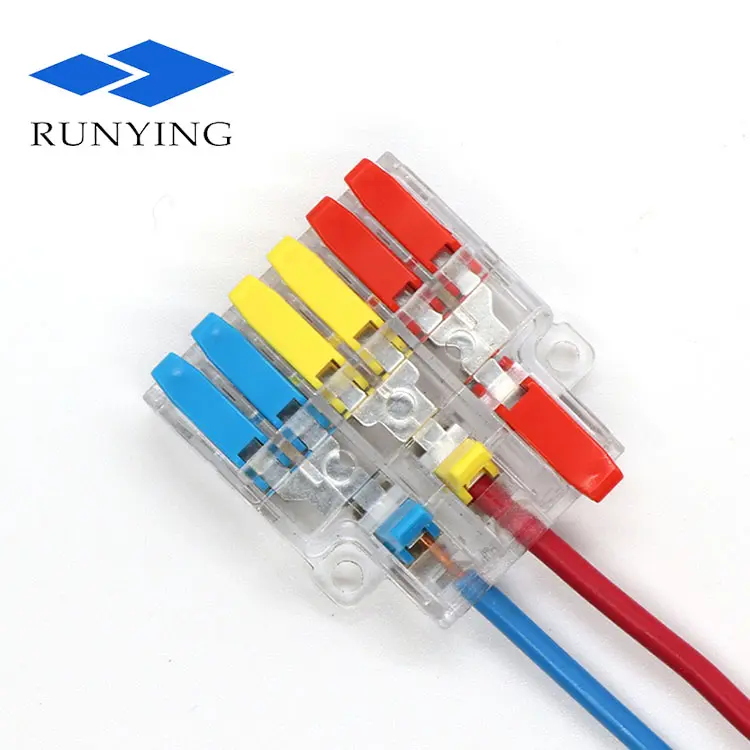 cable splicing 3 to 6 wires Out Lever Wire Quick connection terminal Small Wire Connector Push In terminal block