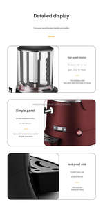 Mélangeur Bain-<span class=keywords><strong>Marie</strong></span> Électrique 10L – Distributeur de Café, Lait, Vin, Thé Chaud – Machine à Chocolat Chaud – Machines à Boissons Chaudes au Chocolat - Product Image 3