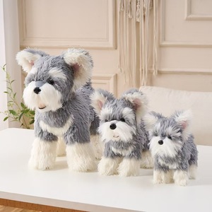 Juguete de Peluche Realista de <span class=keywords><strong>Yorkshire</strong></span> <span class=keywords><strong>Terrier</strong></span>, Westie, Schnauzer, Relleno de Algodón PP, Alivia el Estrés, Regalo Unisex para Fiestas - Product Image 5