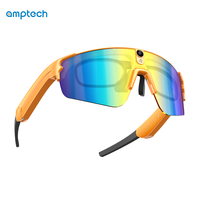 Lunettes Intelligentes 2026 Tendance pour Hommes – Anti-lumière Bleue, Monture Noire, Verres Blancs, Audio Musical, Appels Bluetooth pour la Navigation, la Conduite et le Sport