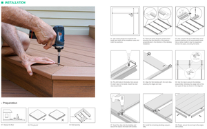 Nhà Máy Giá chống trượt WPC sàn ngoài trời WPC sàn decking WPC decking bảng WPC decking cho ban công - Product Image 6
