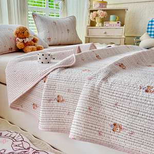 Trapuntino Estivo Stampato in Cotone Lavato, Coperta Sottile per Aria Condizionata, <span class=keywords><strong>Copriletto</strong></span> per <span class=keywords><strong>Letto</strong></span> <span class=keywords><strong>Singolo</strong></span>, Matrimoniale, Queen, King - Product Image 6