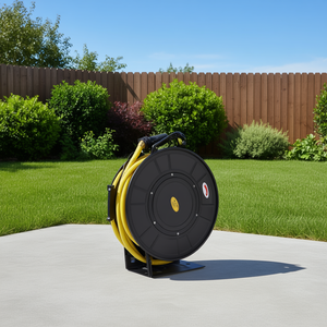 Avvolgitubo Ibrido Commerciale Premium in Polimero Flessibile 3/8 Pollici x 50 Piedi Max 300 PSI, Avvolgitore d'Aria Retrattile per Giardino - Product Image 2