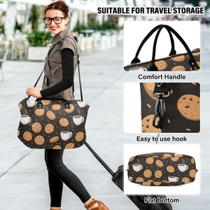 Sacs de voyage pliables personnalisés avec logo, imperméables, matelassés, pour hommes et femmes, avec fermeture éclair, pour le sport et la gym - Product Image 6