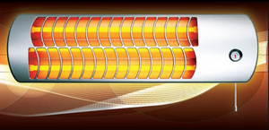 Riscaldatore Elettrico Portatile a Infrarossi al Quarzo <span class=keywords><strong>230V</strong></span> con Protezione da Surriscaldamento, Funzione Illuminazione e Telecomando, Portata 249 Piedi - Product Image 2