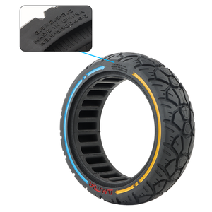 AMITOR 8.5*2.5 pour trottinettes électriques <span class=keywords><strong>Dualtron</strong></span> <span class=keywords><strong>Mini</strong></span>, <span class=keywords><strong>pneu</strong></span> solide tout-terrain 8.5*3 avec cercle rouge, <span class=keywords><strong>pneu</strong></span> en caoutchouc sans chambre à air - Product Image 2