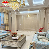 Marbre Crème Brillant pour Fenêtres, Marches d'Escalier, Carreaux de Sol, Ottoman, Panneaux Muraux de Cheminée en Marbre Beige pour Villa, Hôtel, Appartement