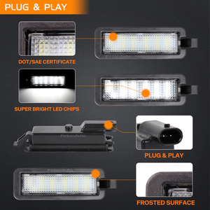 1 Pieza Lámpara LED de Matrícula Trasera para Coche para Dodge Charger Challenger RAM 1500 Chrysler 300 Pacifica Voyager <span class=keywords><strong>Jeep</strong></span> Compass Luces Traseras - Product Image 6