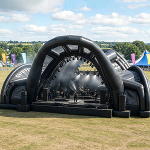 Portable Waterproof Inflatable Stage Cover Tent Durable Oxford Cloth Outdoor Inflatable Event Stage for Music Festival - Product Image 2