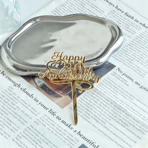 ท็อปเปอร์เค้กอะคริลิค รูปน้ำผึ้งและความหวาน สำหรับตกแต่งงานฉลองวันเกิดครบรอบ 30 40 50 ปี - Product Image 6