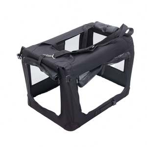 Lightweight <b>Folding</b> Oxford Fabric Puppy Dog Pet Soft Sided Cage Travel Portable Anti Scratch Mesh Pet Dog Cat <b>Crate</b> - Product Image 3