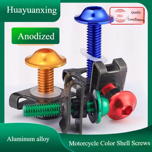 Vis à six pans creux en alliage d'aluminium pour modification de <span class=keywords><strong>moto</strong></span>, vis anodisées colorées pour colliers de serrage, jeu de vis métriques M5/M6 - Product Image 6