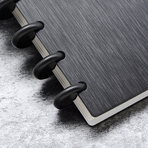 Ringnote A5/B6 <span class=keywords><strong>PP</strong></span> Chải Kết Cấu Bìa Cứng Tối Giản Văn Phòng Kinh Doanh Tạp Chí Biểu Tượng Tùy Chỉnh Đĩa Ràng Buộc Lá Lỏng Máy Tính Xách Tay - Product Image 3