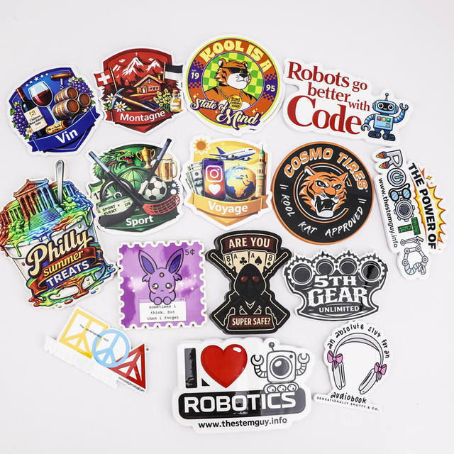 Create Your Own Personalized Logo Stickers Die Cut Vinyl Individual Stickers Labels