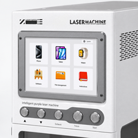 Machine de marquage laser UV 5W 355nm, séparateur d'écran en verre arrière pour téléphone portable, machine de réparation laser 170x170mm