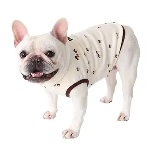 Gilet in cotone organico vestiti per cani grassi in cotone per bambini