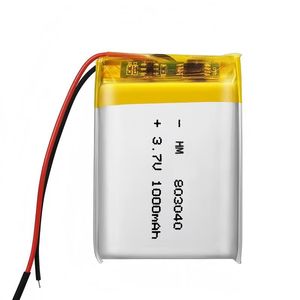 충전식 액체 배터리 3.7V 1000mAh 80*30*40mm 모델 803040 HM 브랜드 300 사이클 소비자 전자 제품 및 장난감 - Product Image 1