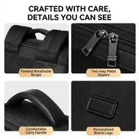 Sac à dos unisexe haut de gamme pour ordinateur portable de 15 pouces, grande capacité, étanche, idéal pour les voyages d'affaires et les déplacements professionnels