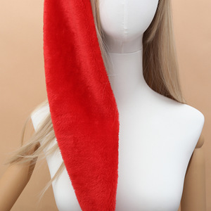 Nouvel An Festive Holiday Extra Long Chapeaux De Noël Fête De Noël Faveur Velours Noël Père Noël Chapeaux - Product Image 5