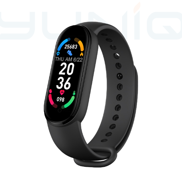 Yuniq Fitness Activity Tracker Watch Heart Rate Monitor Smart Bracelet Watch Smart Band M6 Magnetic Charging