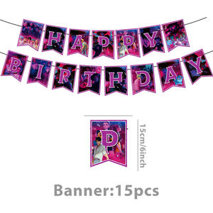 Décorations d'anniversaire sur le thème de <span class=keywords><strong>Demon</strong></span> <span class=keywords><strong>Slayer</strong></span> pour garçons, articles de fête Kpop, assiettes en papier, gobelets, serviettes, nappe, <span class=keywords><strong>bannière</strong></span>, ballons - Product Image 6